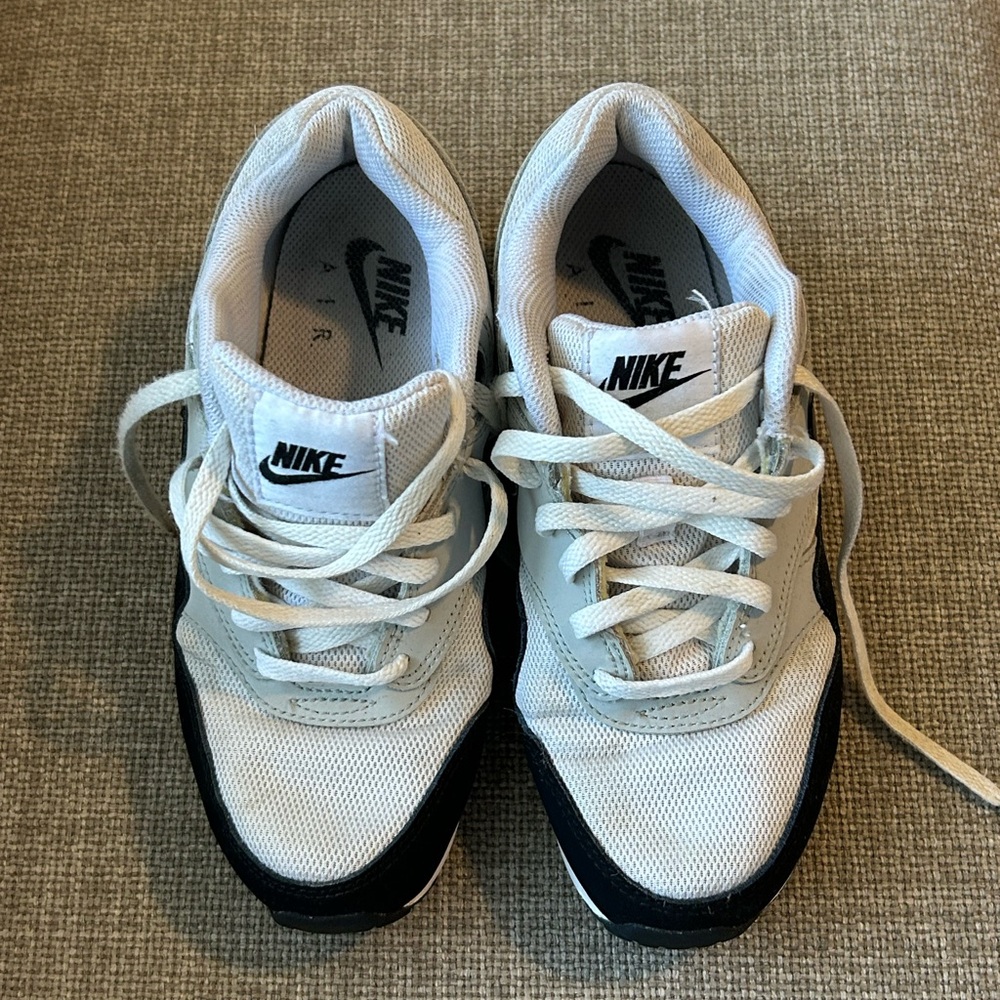 Nike Air White and Black Athletic Shoes